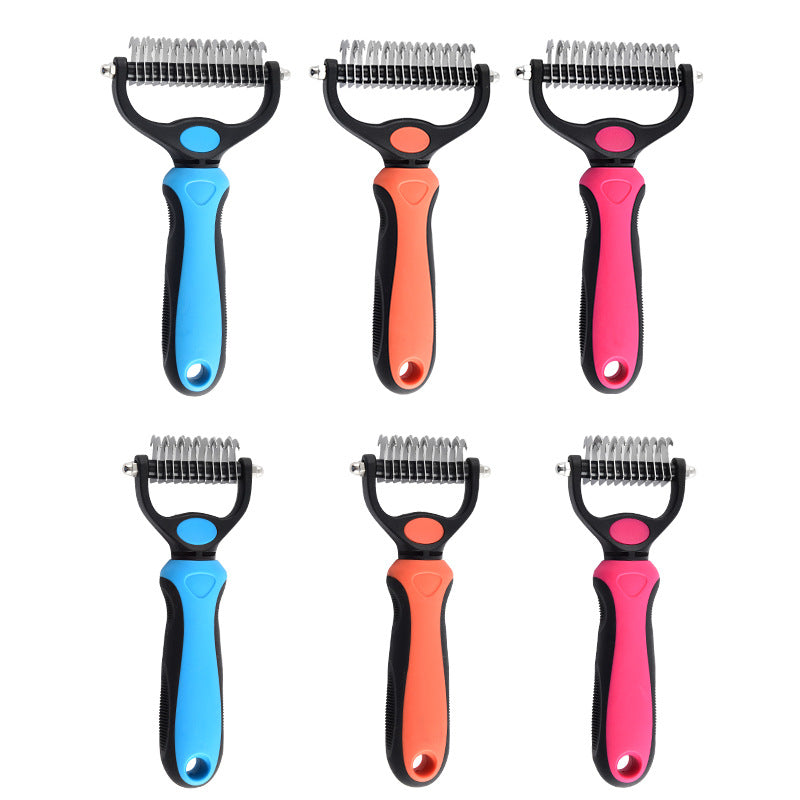 NURTAPAW KnotFree Dual Grooming Comb | Pet Detangling & Deshedding Comb