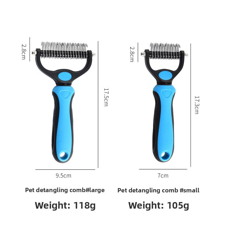 NURTAPAW KnotFree Dual Grooming Comb | Pet Detangling & Deshedding Comb