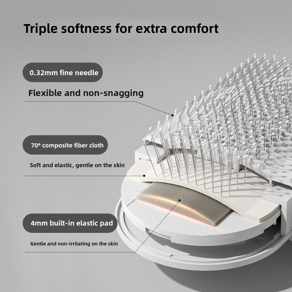 NURTAPAW ProShed Self-Cleaning Grooming Brush | Premium Dog & Cat Deshedding Brush