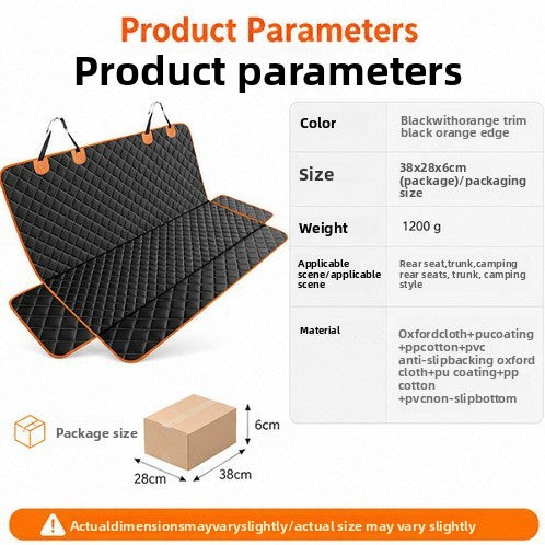 NURTAPAW RideGuard Waterproof Car Seat Cover | Rear Seat Pet Protector