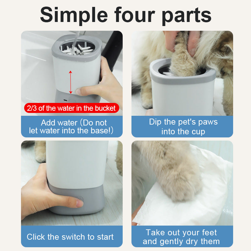 NURTAPAW PawPure Automatic Paw Cleaner | USB Rechargeable Pet Paw Washer