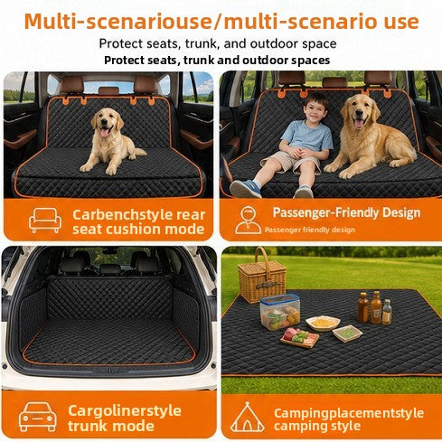 NURTAPAW RideGuard Waterproof Car Seat Cover | Rear Seat Pet Protector