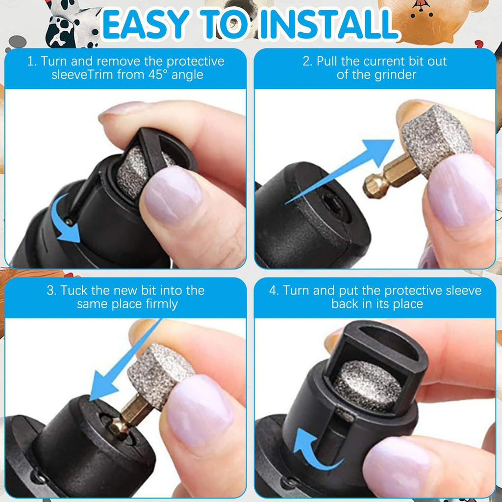 NURTAPAW SafeTrim Pro Nail Grinder | USB Rechargeable Pet Nail Trimmer