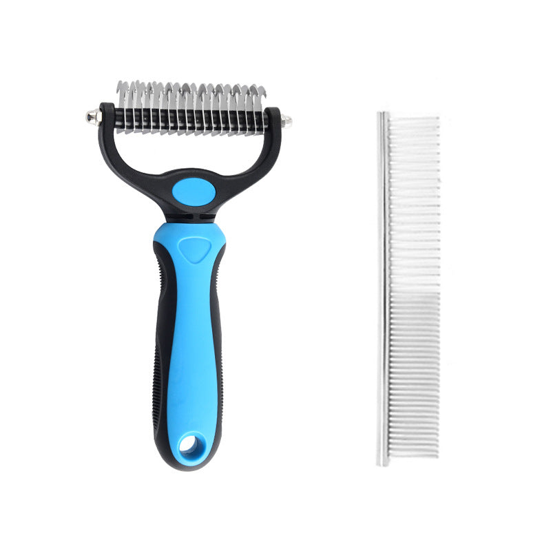 NURTAPAW KnotFree Dual Grooming Comb | Pet Detangling & Deshedding Comb