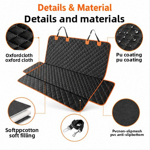 NURTAPAW RideGuard Waterproof Car Seat Cover | Rear Seat Pet Protector