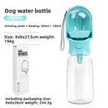 NURTAPAW HydrateGo 2-in-1 Travel Bottle | Portable Dog & Cat Water & Food Bottle