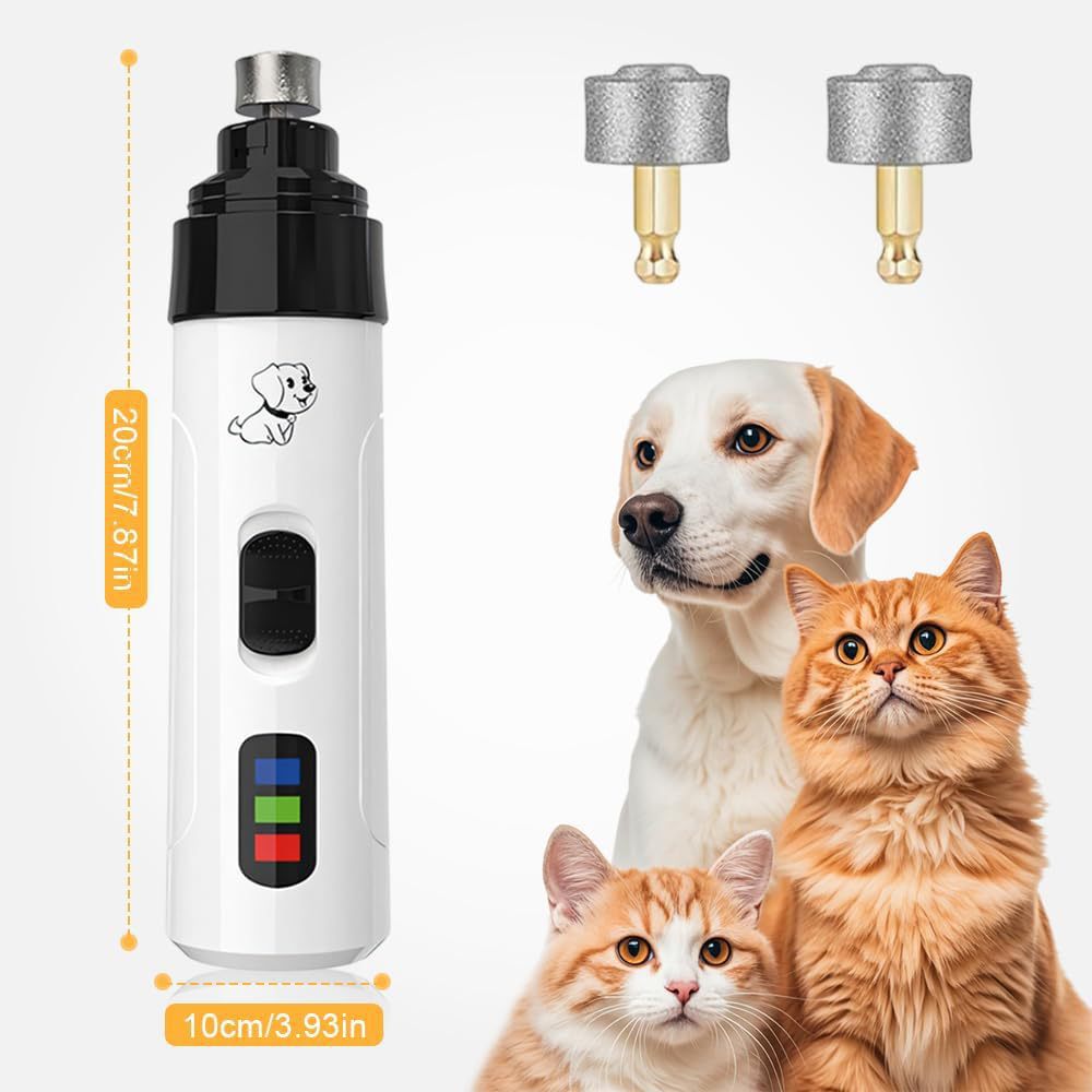 NURTAPAW SafeTrim Pro Nail Grinder | USB Rechargeable Pet Nail Trimmer