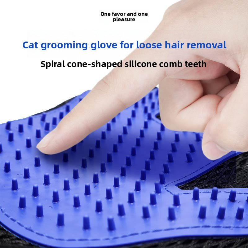 NURTAPAW GentleTouch Grooming Glove | Pet Hair Removal & Massage Glove